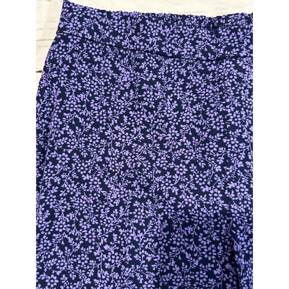 Isaac Mizarhi Live Size 0 Petite Purple Small Floral Cottage Cottagecore Size 0P - Picture 2 of 8